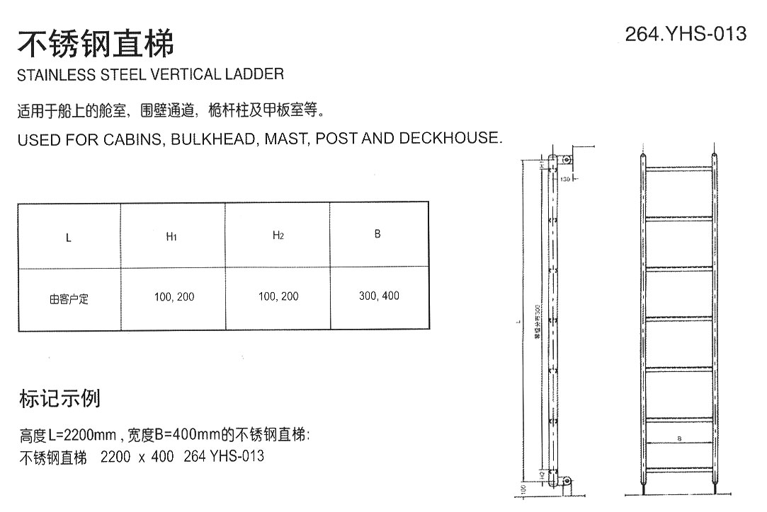 不銹鋼直梯