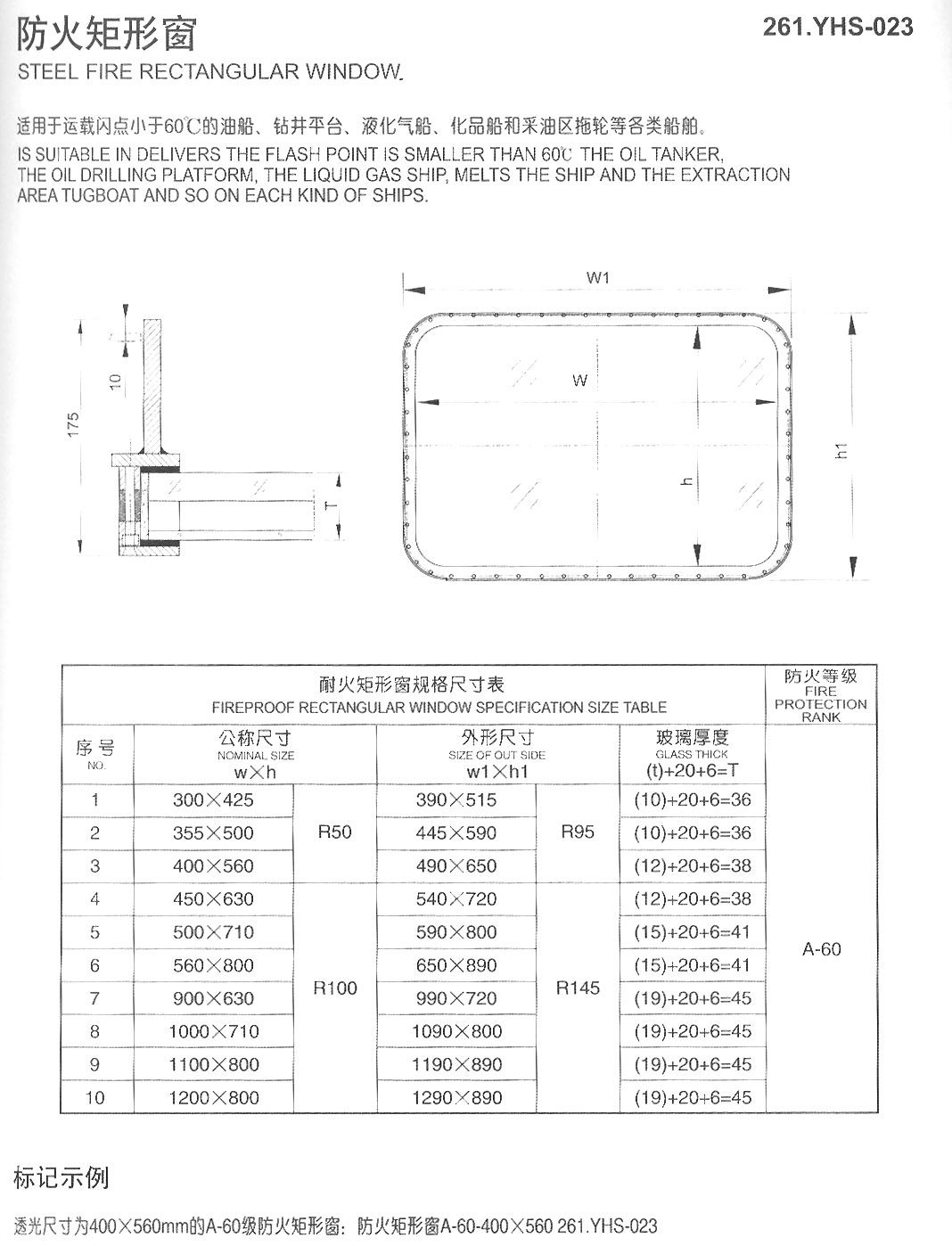 防火矩形柜